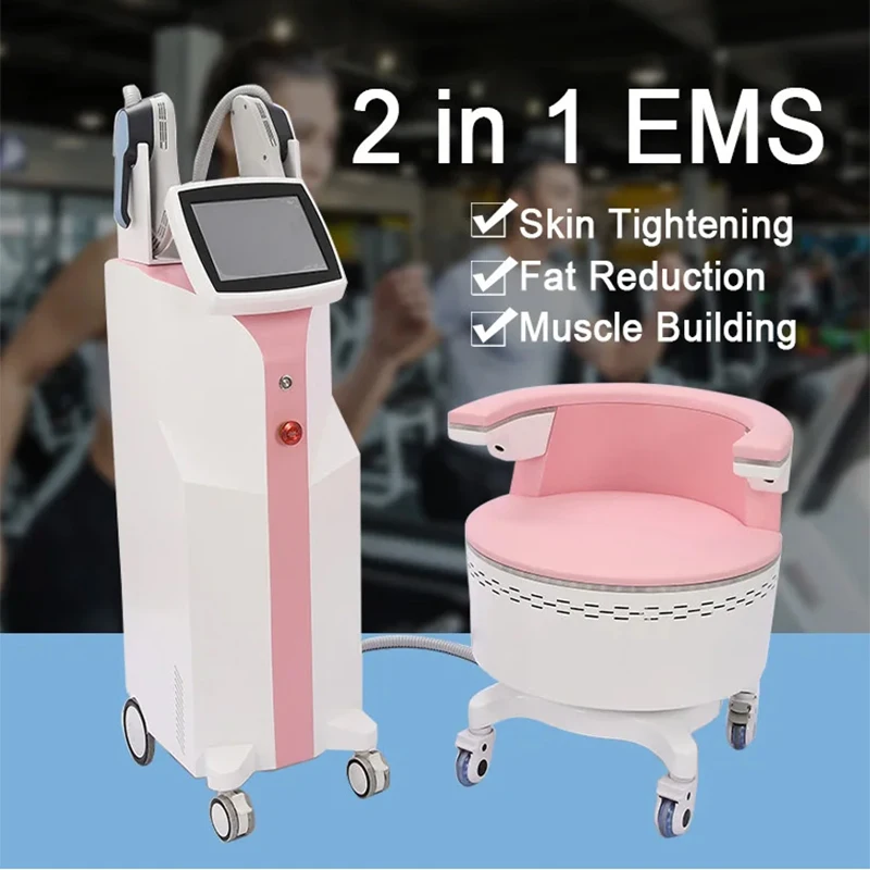 Fat Burning Pro EMS Kegel Cadeira Exercício, Body Sculpting Machine, Muscle Shaping, Cuidados Pós-parto, HI-EMT, EMS, 2 em 1, 2024