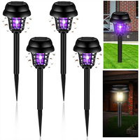 2/4 Pack Solar Mosquito Killer Lamp,Outdoor Bug Zapper,Garden Path Light,IP65,Solar-Powered Insect Trap,Patio Camping Light,Auto