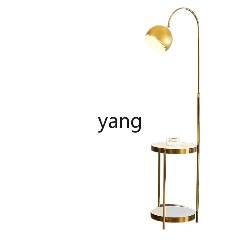 Yjq Light Luxury Living Room Coffee Table Floor Lamp Sofa Shelf Floor Lamp Bedroom Bedside Floor Lamp