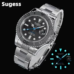 Sugess-Reloj de pulsera mecánico automático para hombre, cronógrafo de lujo, 10bar, buceo luminoso ST2130, movimiento bidireccional, bisel 2024, nuevo