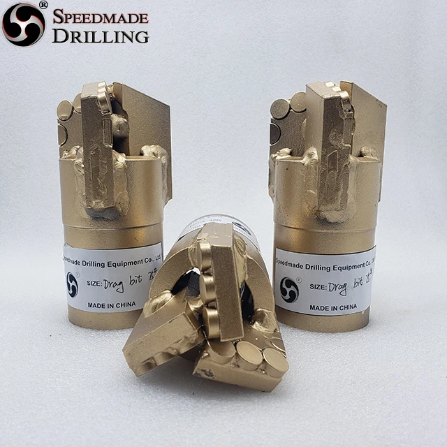 FS high quality 3-wing diamond Pdc coreless bit for medium-hard formations wells drilling