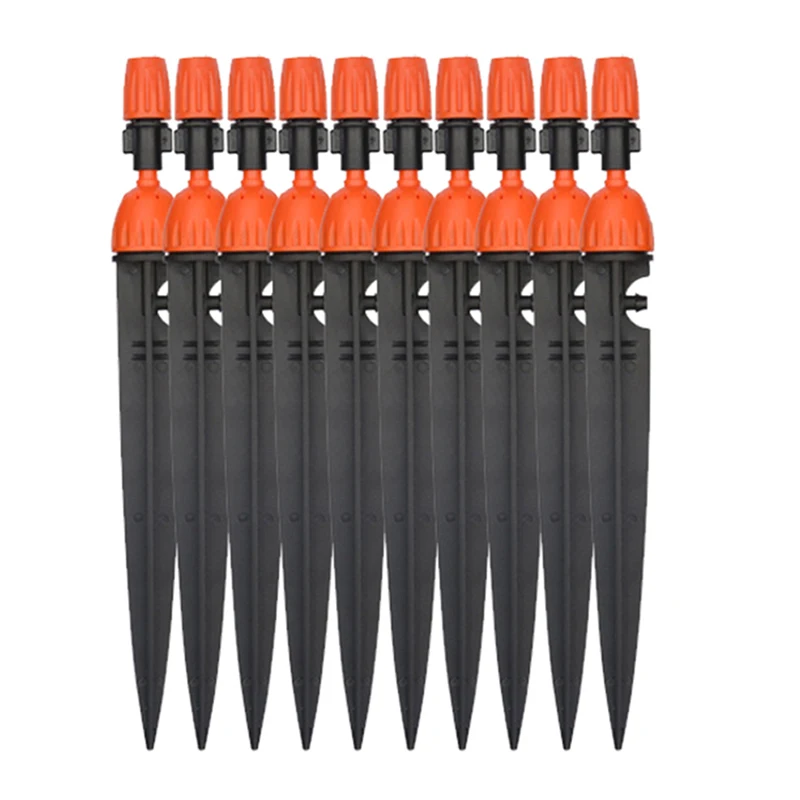 Aspersores de riego por goteo, kit de sistema de riego por goteo, ajustable, multifuncional, 8 salidas, # 26301-N, 1 lote, 10 Uds.