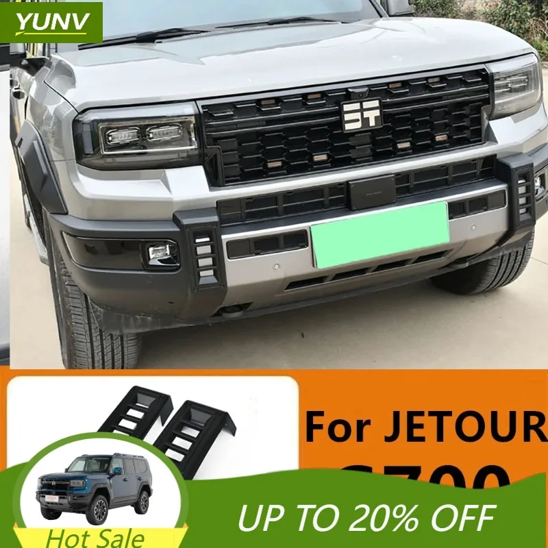 YUNV Black Warrior Bright Bar Blackening Kit for Chery Jetour G700 2025-2026 Front