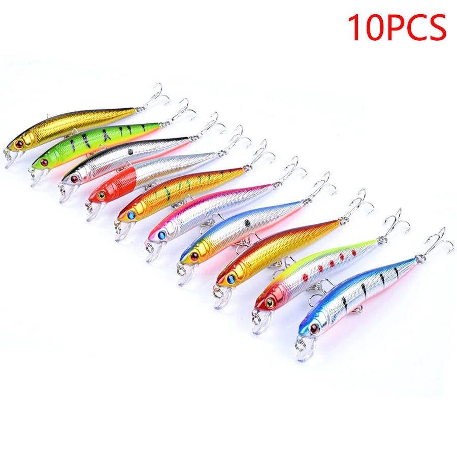 10-pcs-flutuante-minnow-iscas-de-pesca-iscas-duras-wobbler-gabarito-isca-artificial-crankbaits-carpa-listrado-baixo-equipamento-de-pesca-swimbait