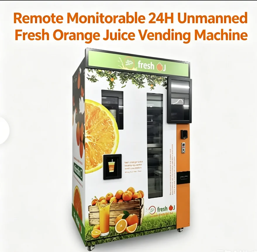 Remote Monitorable 24H Unmanned High Profit Fresh Orange Juice Vending Machine
