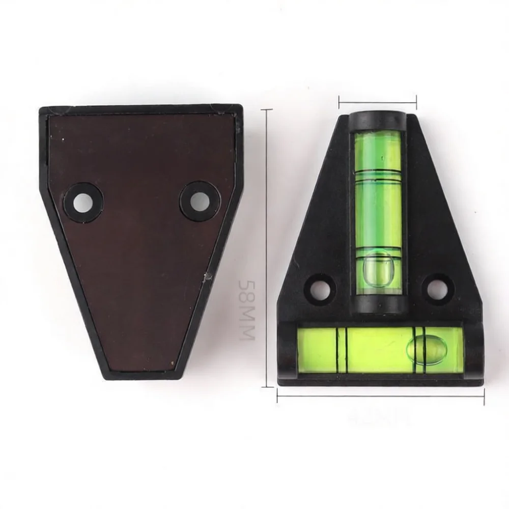 Magnetic T Shaped Spirit Level Pocket Measuring Tool High Clarity Bubble Gauge Plastic Leveler For Professional Carpenter
