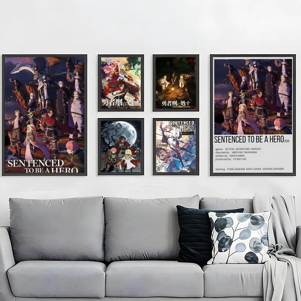 isekai anime Sentenced to Be a Hero Poster HD Waterproof Self-Adhesive Wall Art – Multi-Scene Use, Top Gift Pick