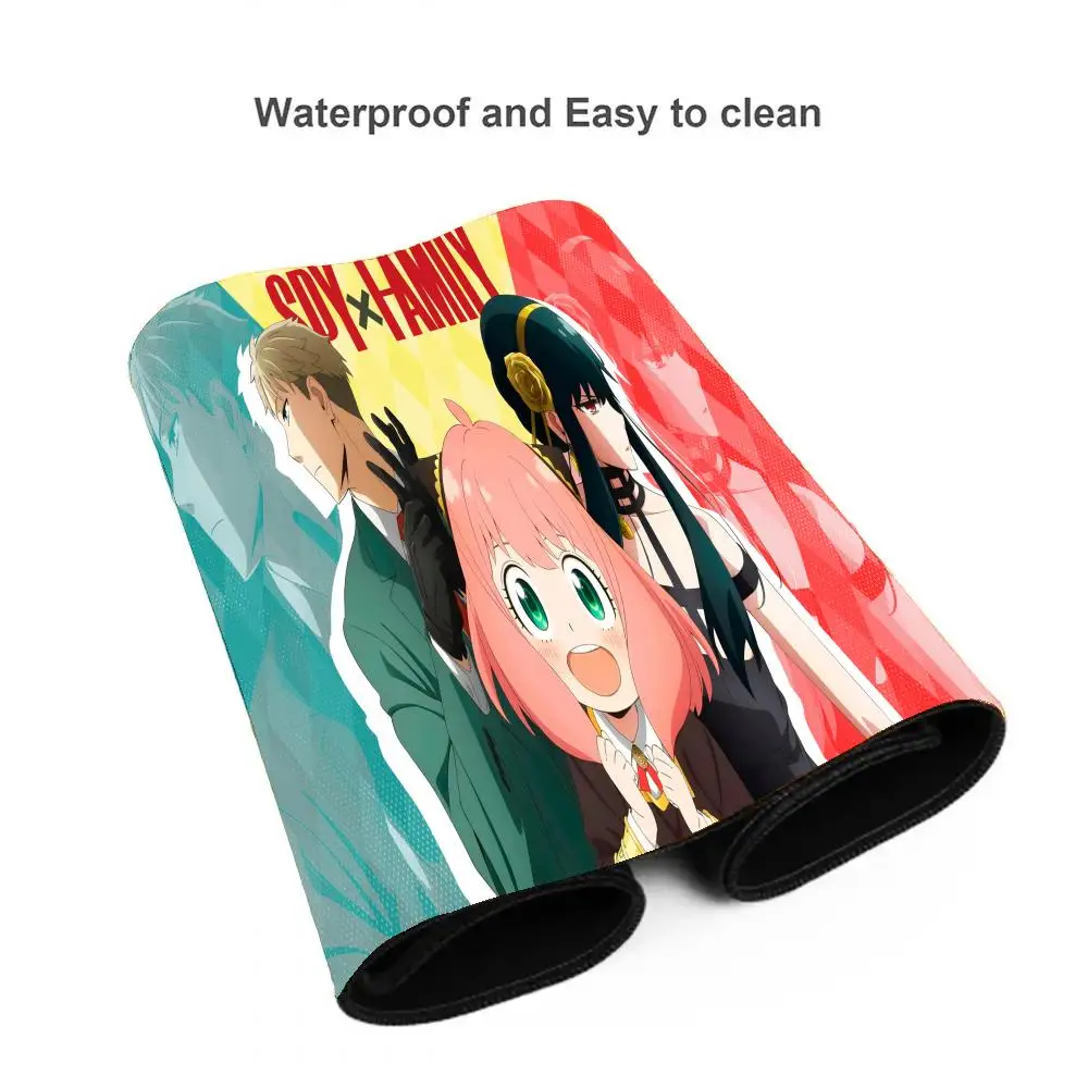 لوحة ماوس أنيمي جاسوس X Family Anya Forger Loid Yor Bond Mousepad الكمبيوتر مانغا لوحة المفاتيح ملحقات الألعاب الكبيرة حصيرة مكتبية
