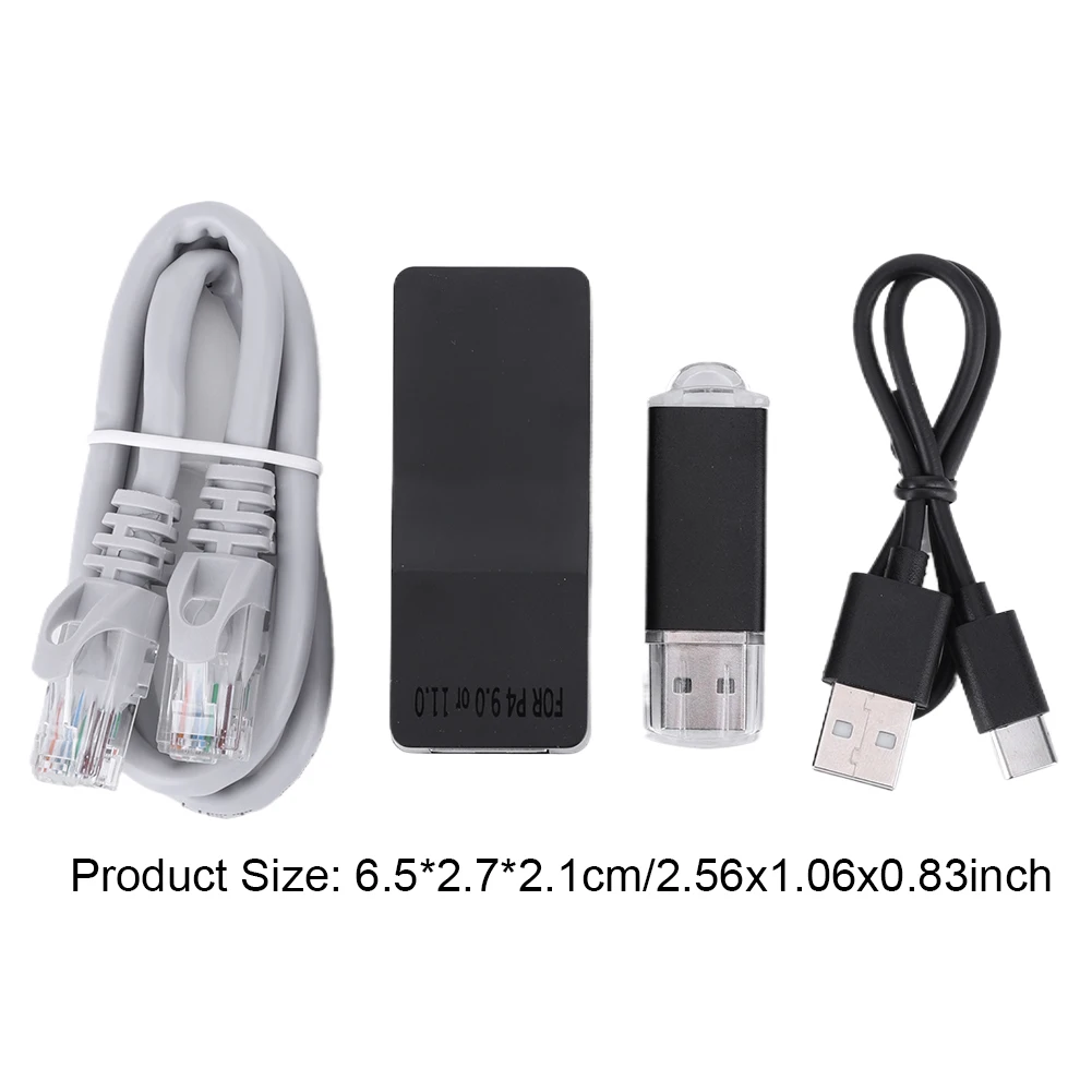 USB Dongle JB One-Key JB Tool Mod Kit For Sony PS4 FW 9.0 11.0 System USB Dongle USB Adapter With Ethernet Type-C Cable Kit