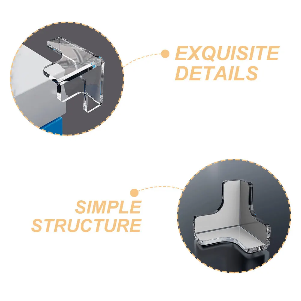 10 قطعة حشوات للزوايا الشفافة واقيات الحواف البلاستيكية الشفافة لسلامة الطفل أثاث حماية الجدول مكتب كرسي أريكة سرير مكتب