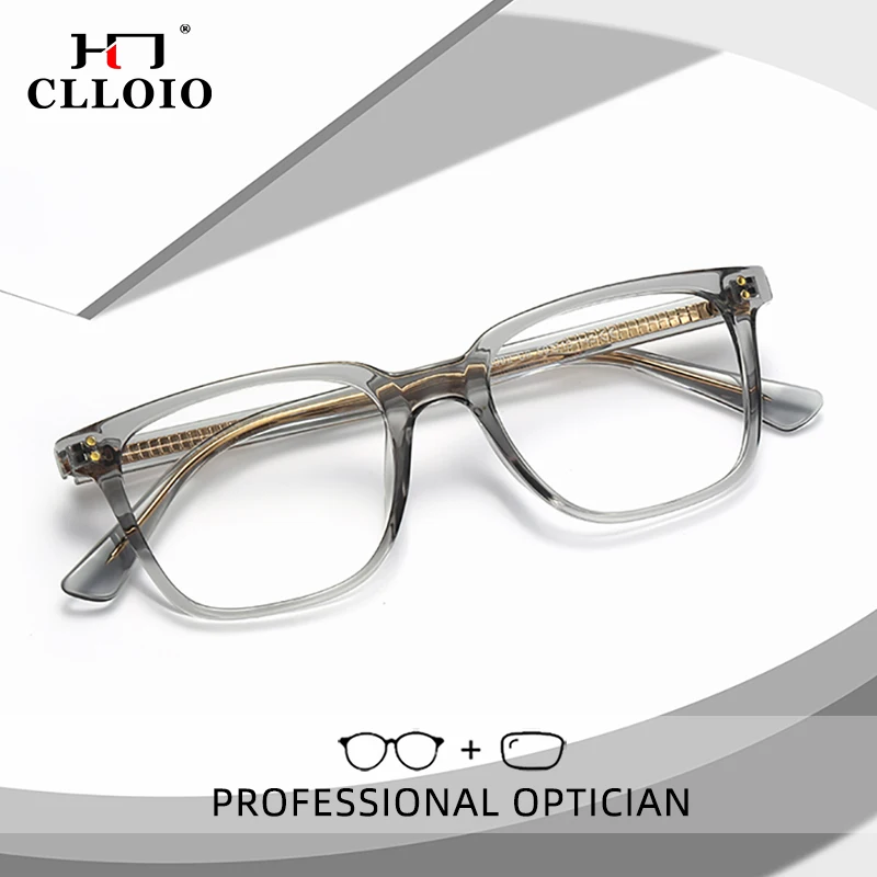 CLLOIO-Lunettes anti-lumière bleue pour hommes et femmes, lunettes de lecture, myopie, hypermétropie, nouvelles lunettes personnalisées