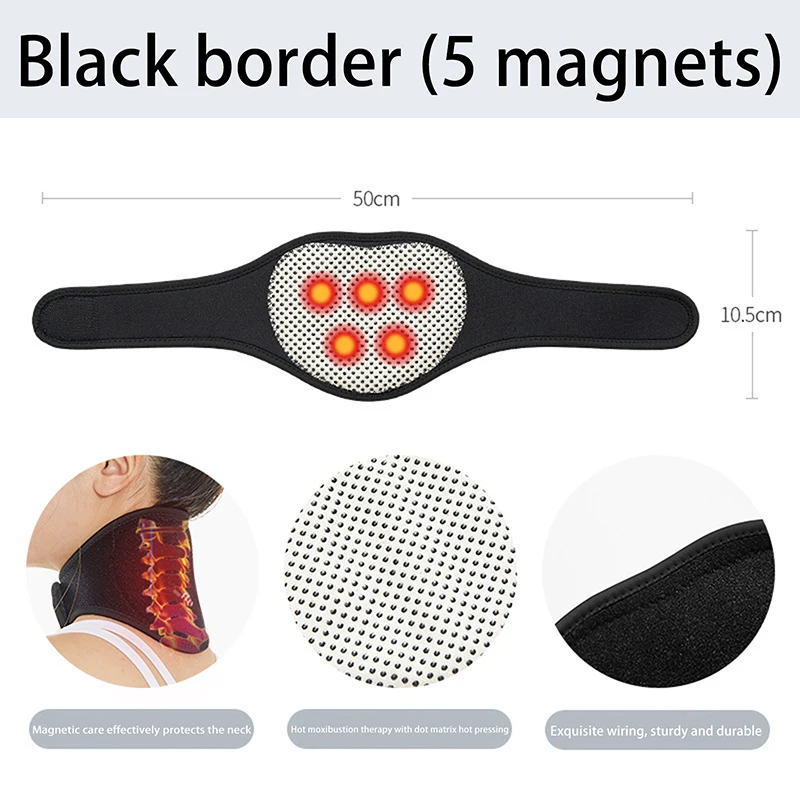 자기 열 마그네틱 목 지지대 버팀대, 휴대용 자궁 경부 열 패드, 따끔거리는 통증에 대한 자연 열 치료