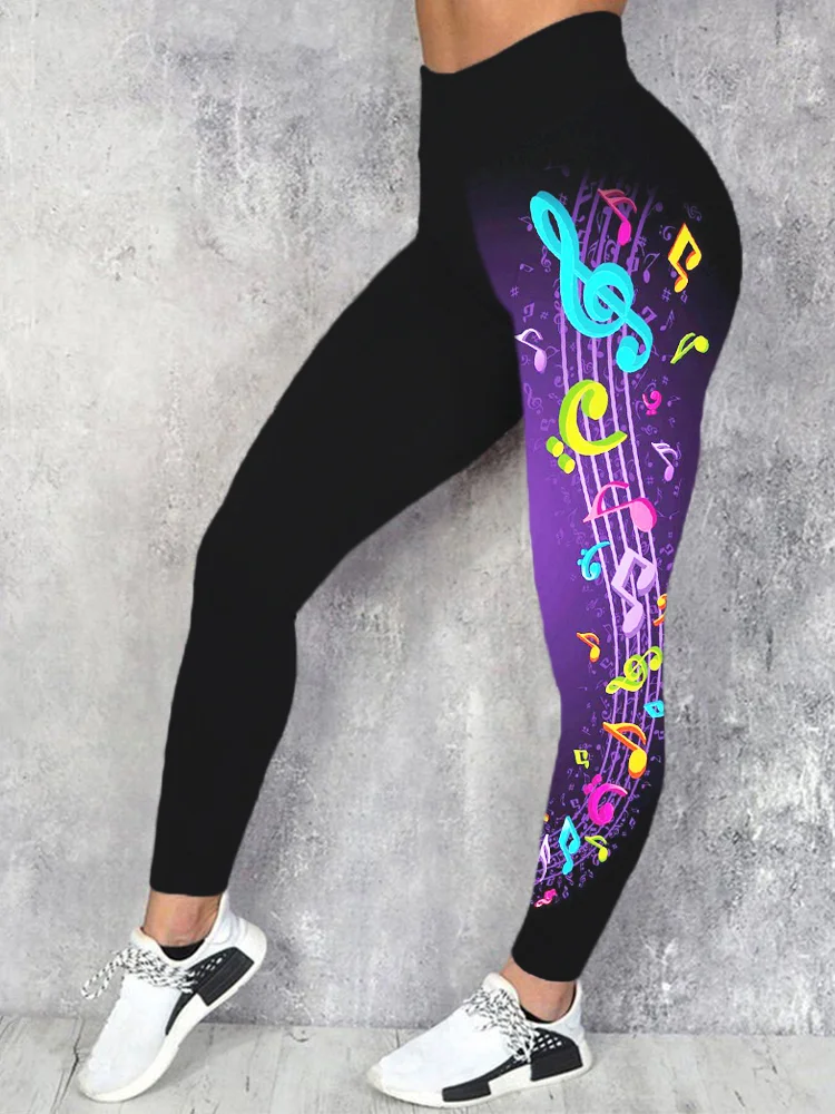 Women Mid‑Waist Leggings Wood Bark Texture Horse Print Slim Warm Abstract Natural Pants Casual Daily Leggings