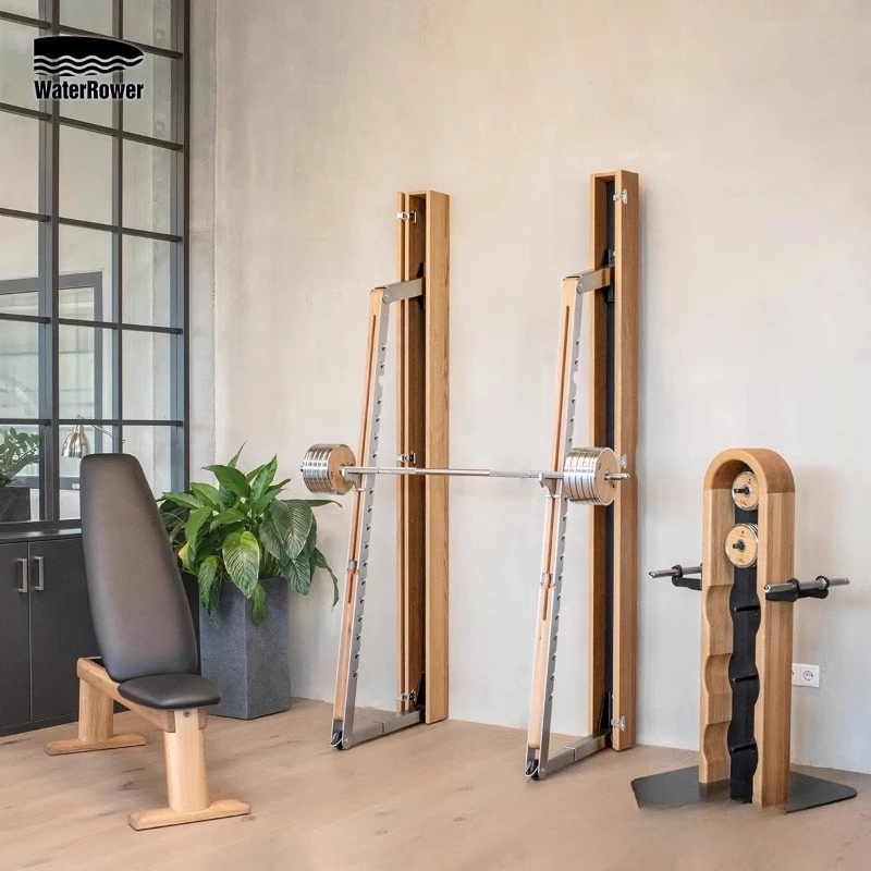 Household Fitness Equipment Squat Rack Barbell Set Bench Press Stool Combination Training Set