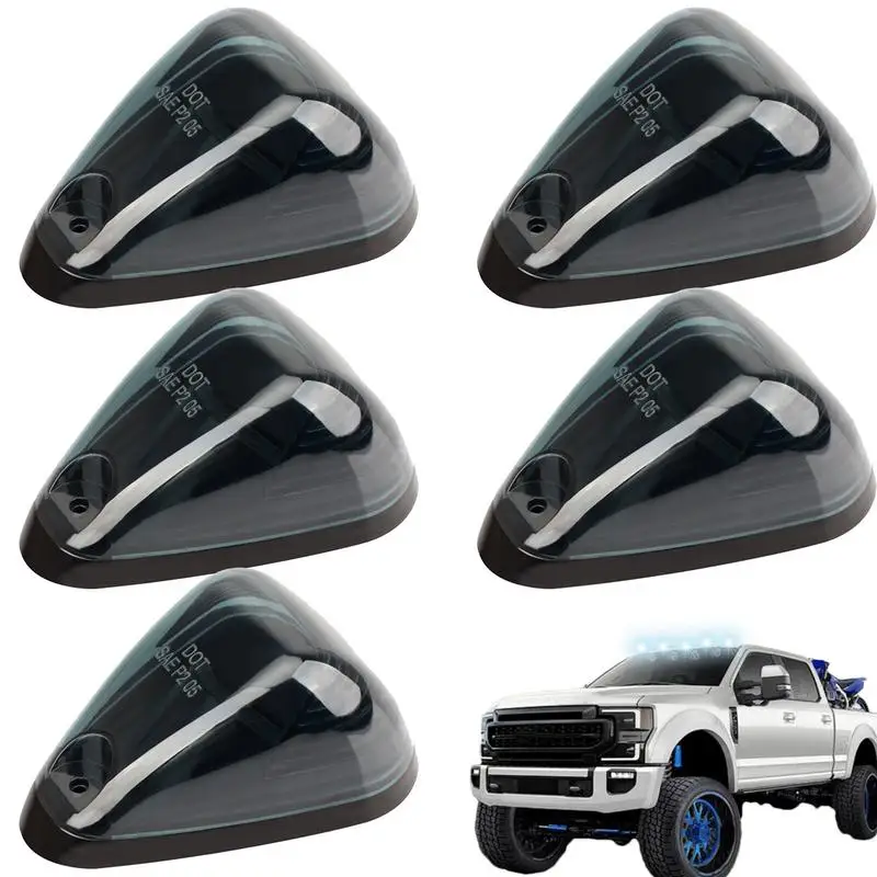 

Cab Roof Marker Lights 5pcs LED Running Signals IP67 Waterproof Truck Signal Light Amber Car Roof Running Light For Off-Road SUV