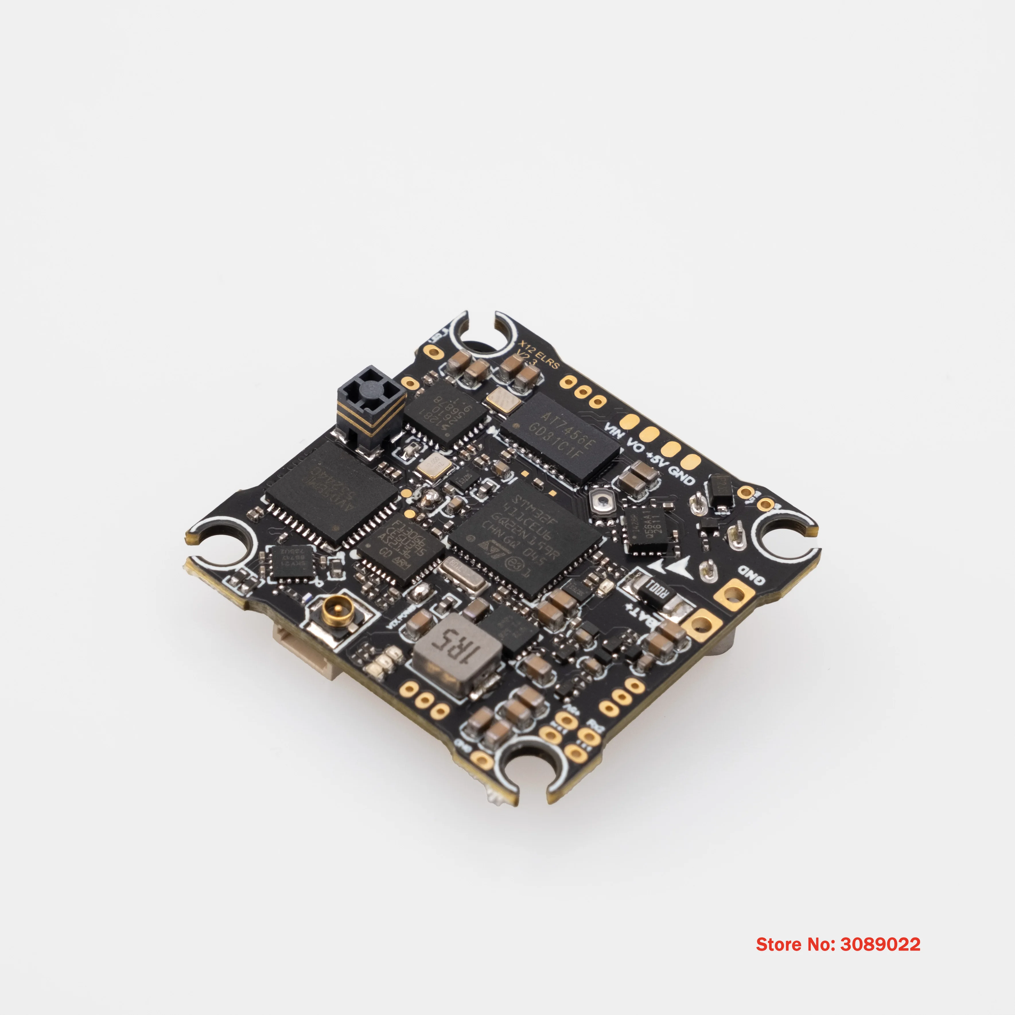 HappyModel X12 ELRS V2.3 AIO 5in1 Flight Controller 1-2S Built-in BLHELIS 12A ESC 400mW VTX For FPV MICRO Tinywhoop Mobula 8 FC