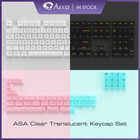 Akko ASA Clear Keycap Set 155-Key Transparent Backlit Keycaps for ANSI Layout 61 87 104 108 MX Switches Mechanical Keyboard