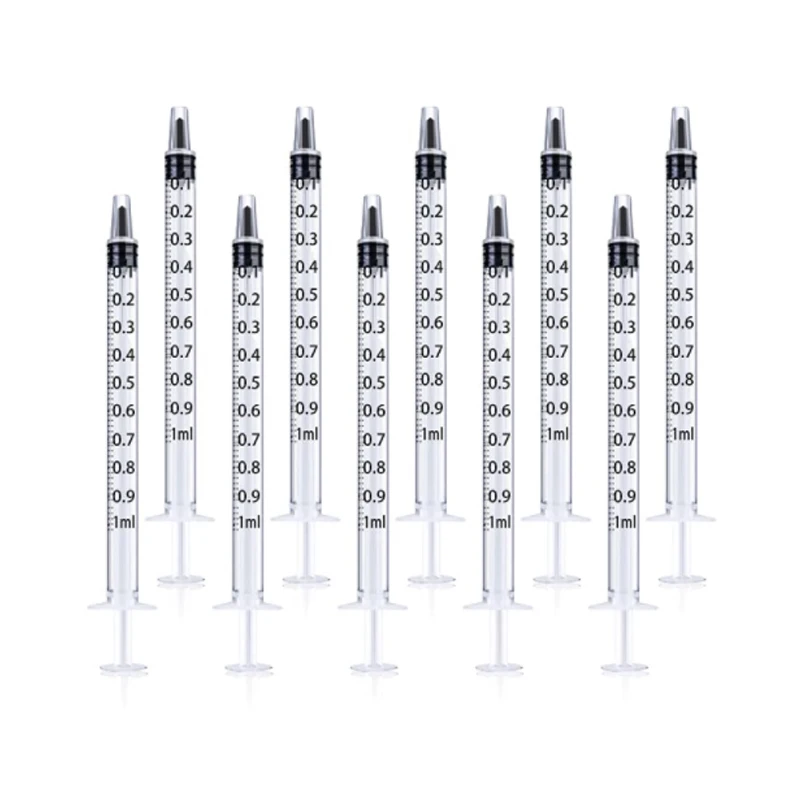 Venta al por mayor 1 ml-10 ml 10-20 piezas jeringa de plástico nutritivo reutilizable hidropónico l medición para kithchen también
