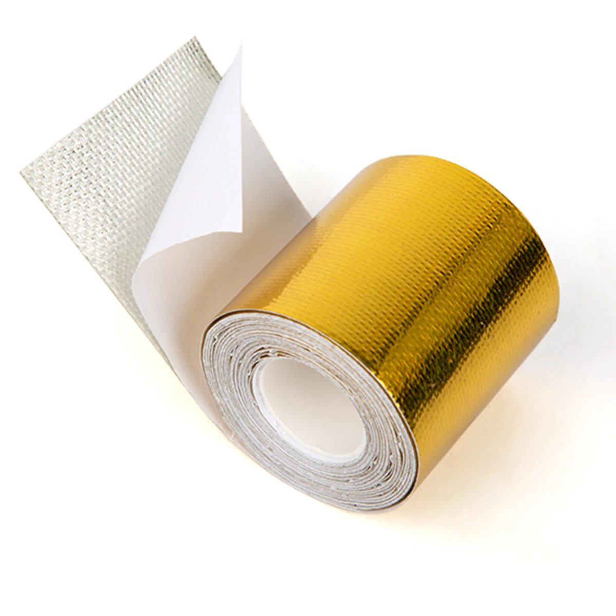 

Self-adhesive Gold Insulation Cotton Wrapping Paper Car Intake Pipe Insulation Aluminum Foil Paper Hermal Exhaust Tape Foil Tape