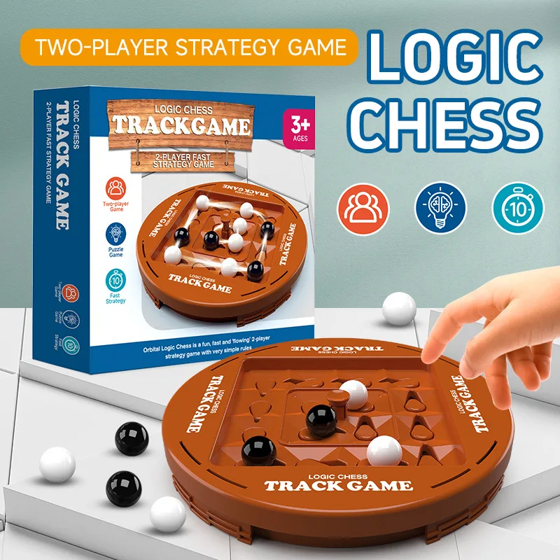Track Logic Chess Pair Battle Black and White Go Children\'s Thinking Training Brain Boosting Intelligence Board Game Toy Gift