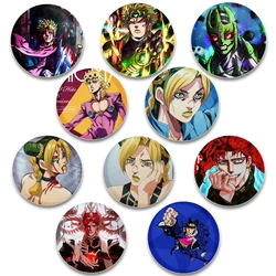 Anime JoJo's Bizarre Adventure Button Pins Cartoon Badge Round DIY Creative Brooches for Backpack Jewelry Accessories Giftsry