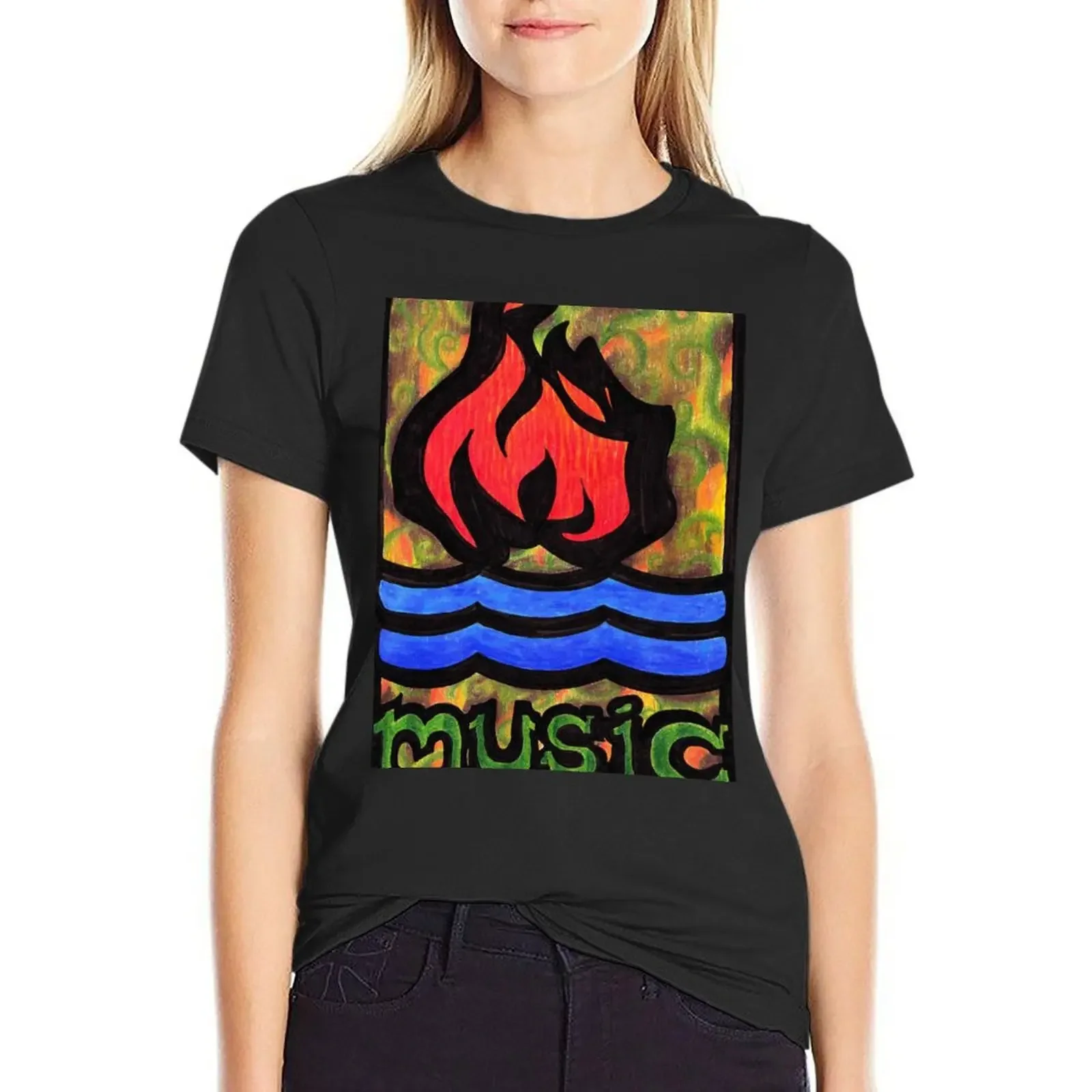 

Hot Water Music T-Shirt customs tees summer tops Womens graphic t shirts