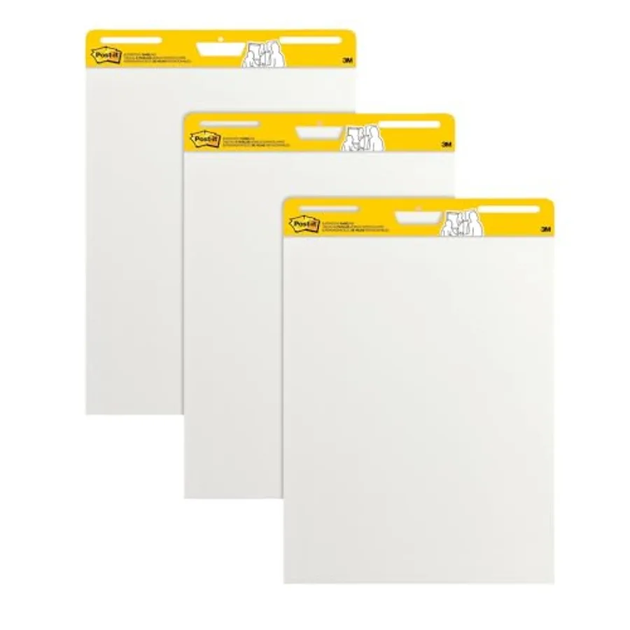 

Post-it Super Sticky Wall Easel Pad 25" x 30" 20 Sheets/Pad 3 Pads/Pack 559VAD20 3PK