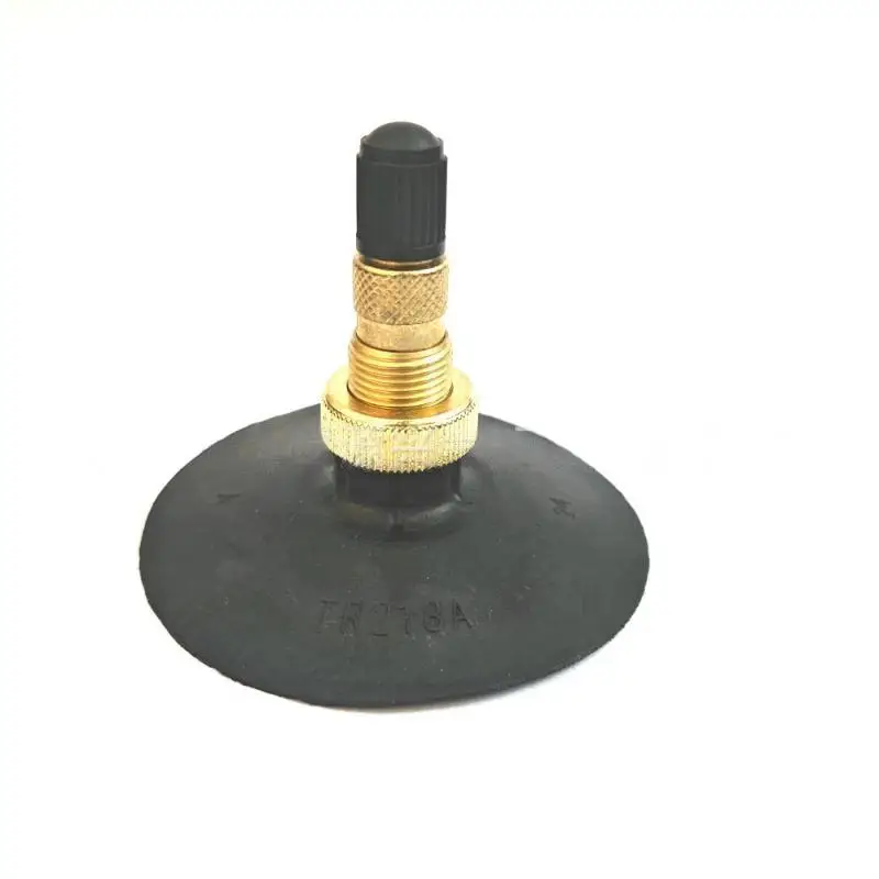 TR218a Brass Inner Tube Valve Stem 1 Set Rubber Covered for Passenger Cars Trucks Road Trip Emergency