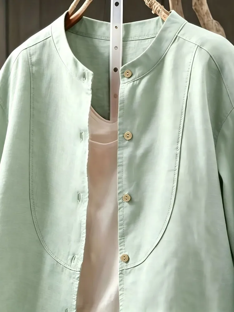 Picture 6: L-4XL Plus Size Autumn Spring Fashion Elegant Shirt Blouse O-Collar 3XL 4XL Big Large Size Women Long Sleeve T-shirt Tops