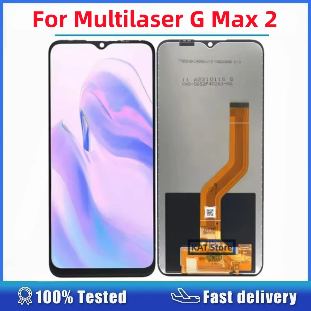 Compatível com Multilaser G Max 2: Frontal Tela LCD Digitalizadora Touch Screen (Sem Aro) para Reposição
