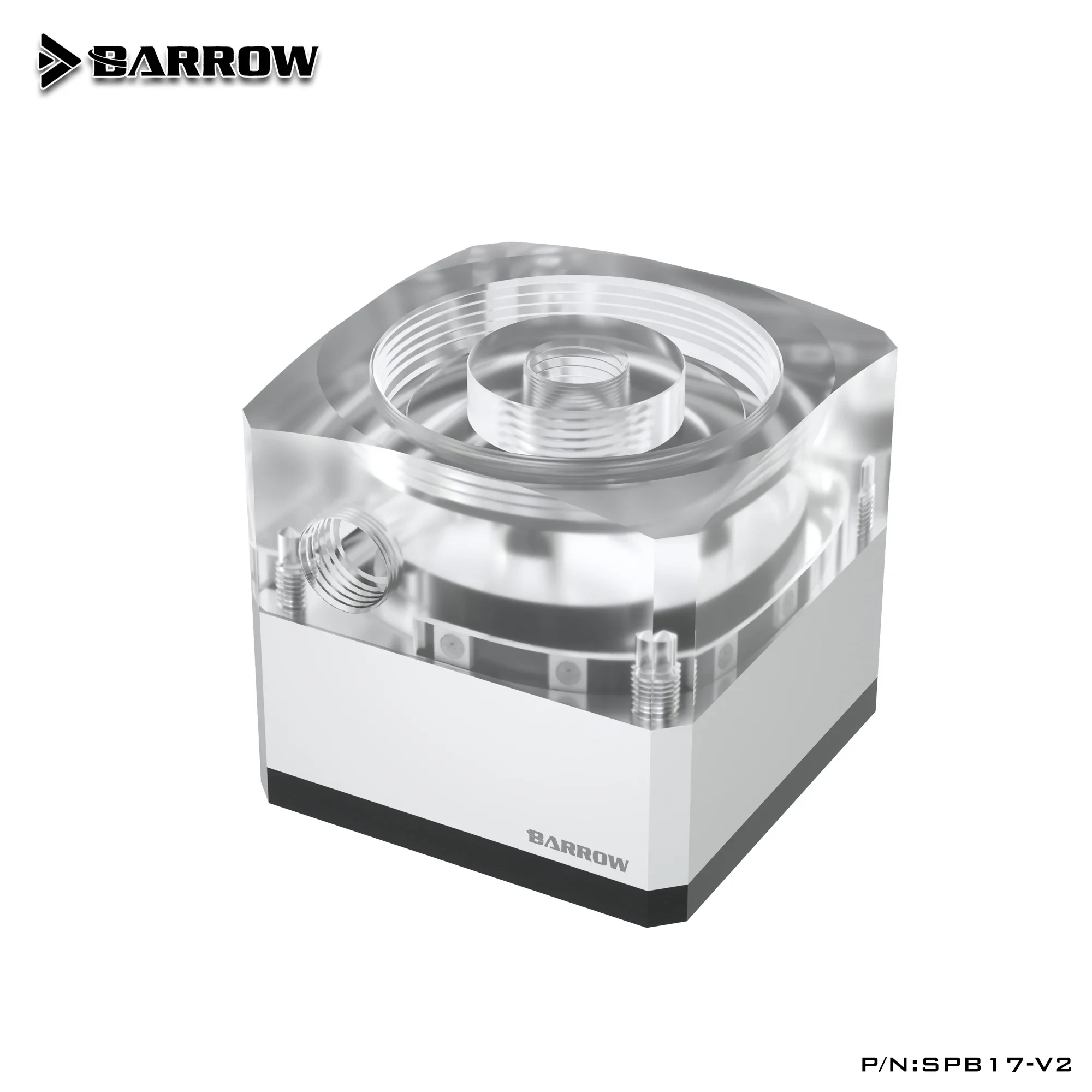 Barrow SPB17-V2,17W PWM PC DDC Pump DV12 Maximum Flow Lift 5.5 Meters 960L/H G1/4'' Thread for Computer Water Cooling System