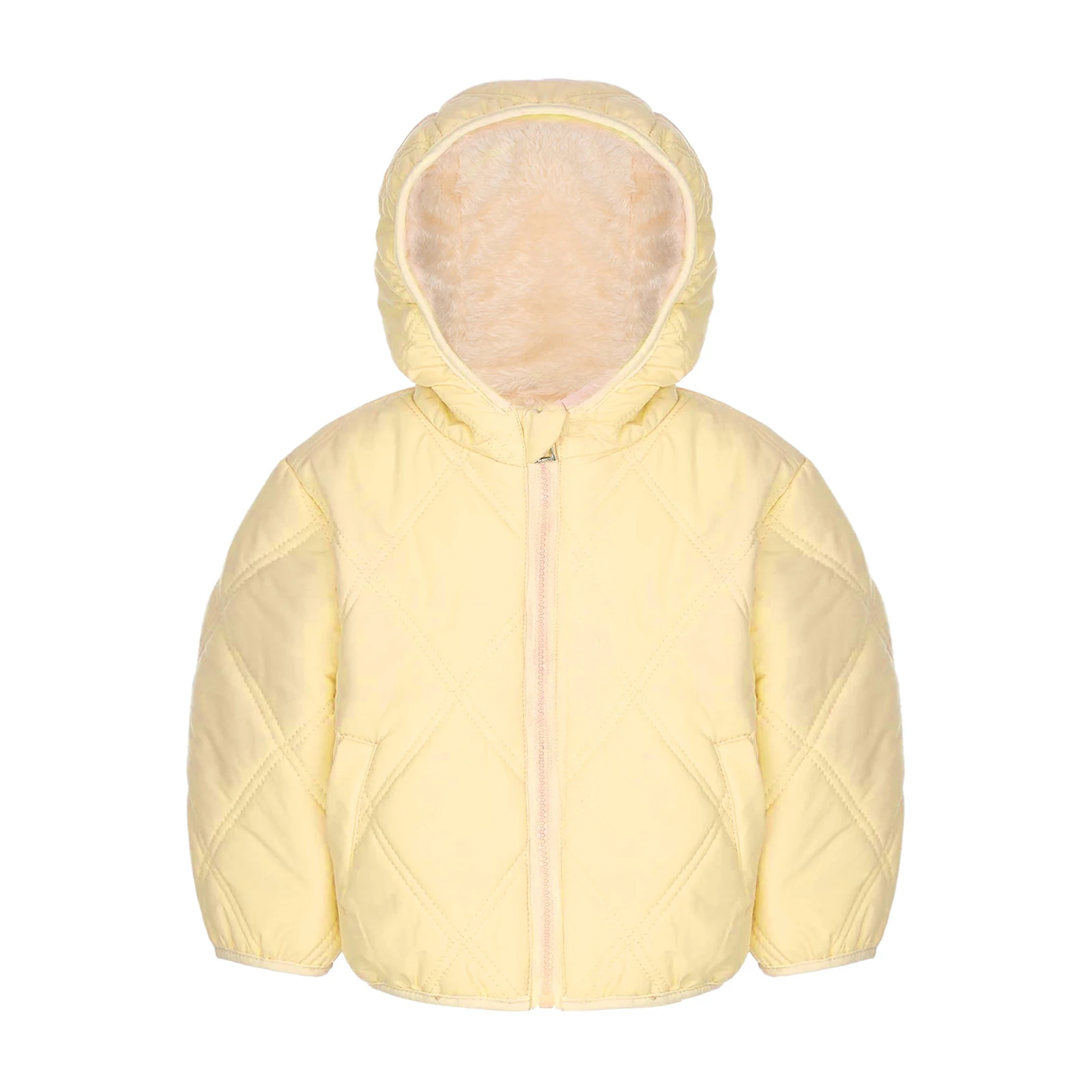 

Infant Baby Winter Coats Warm Clothes Long Sleeve Thicken Hooded Zipper Jacket Outerwear with Pockets Snowsuit Children Clothing