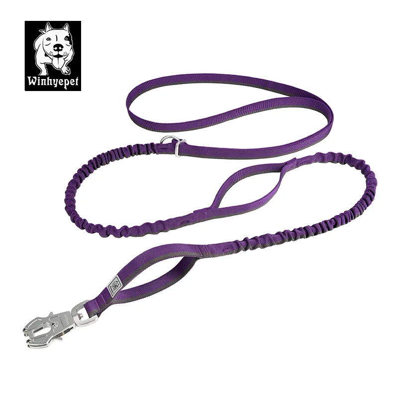 

Winhyepet Dog Leash High Qulity Retractable Hands Free Aluminium Alloy Adjustable Waist Belt Elastic Bungee Leash for Jogging