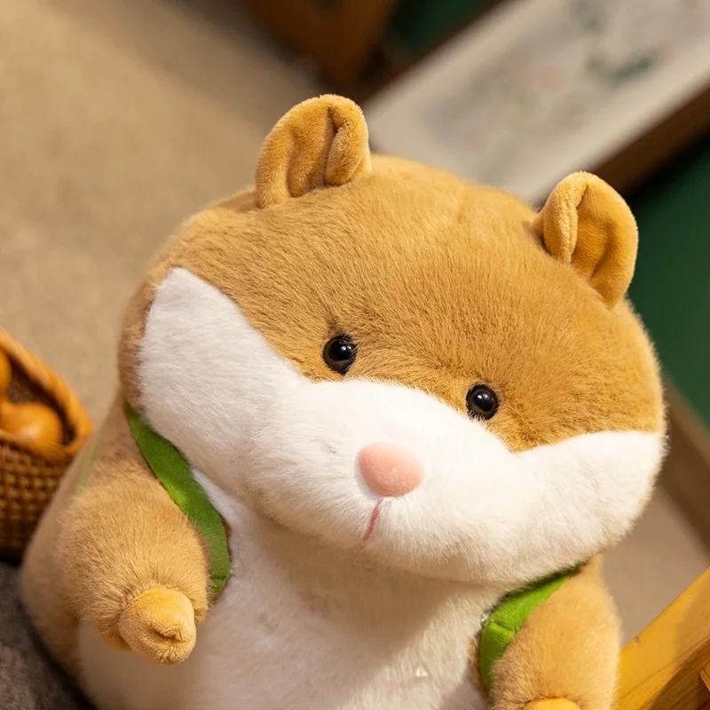 17-28CM Lovely's Cartoon Simulation Anime Hamster Stuffed Animal Plush Doll Children's Comfort Sleeping Doll Birthday Gifts