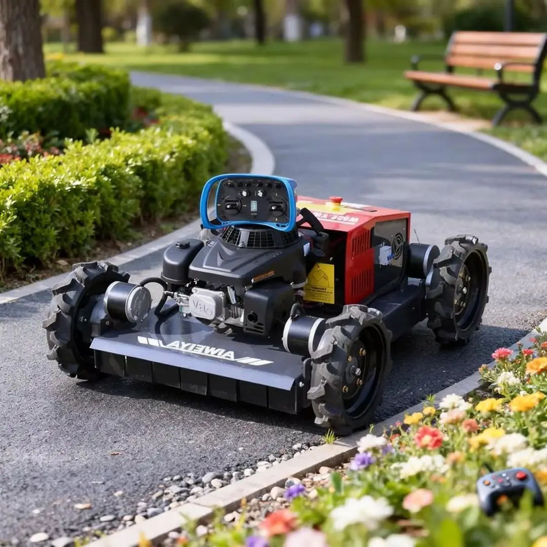 

Customized 500mm Cutting Width High Quality 4WD Robot Lawn Mower for Lawn Farm Orchard Home Commercial