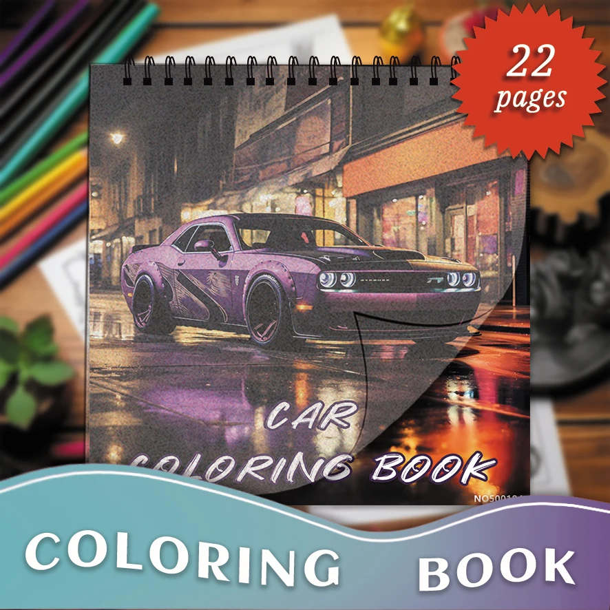

Wandering Lines Coloring Book - 7.87 x 7.87 inches 22 pages Coloring Book - Ideal gift for family or friends
