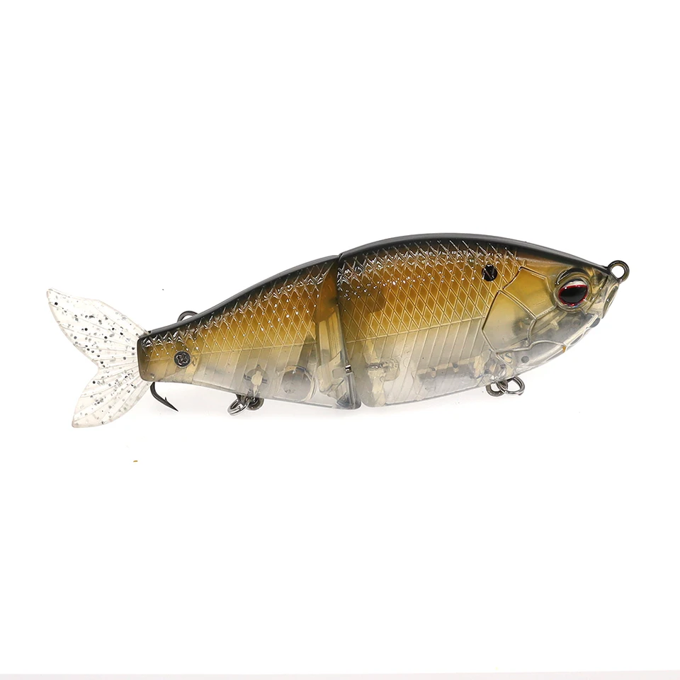 Floating Fishing Swimbait Lure with Soft Tail Jointed Bait for