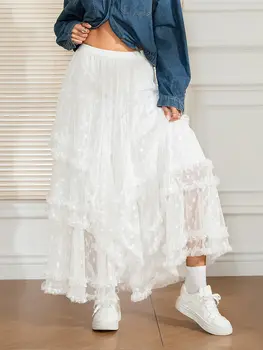 8 best sales Çiçek işlemeli etek - №5