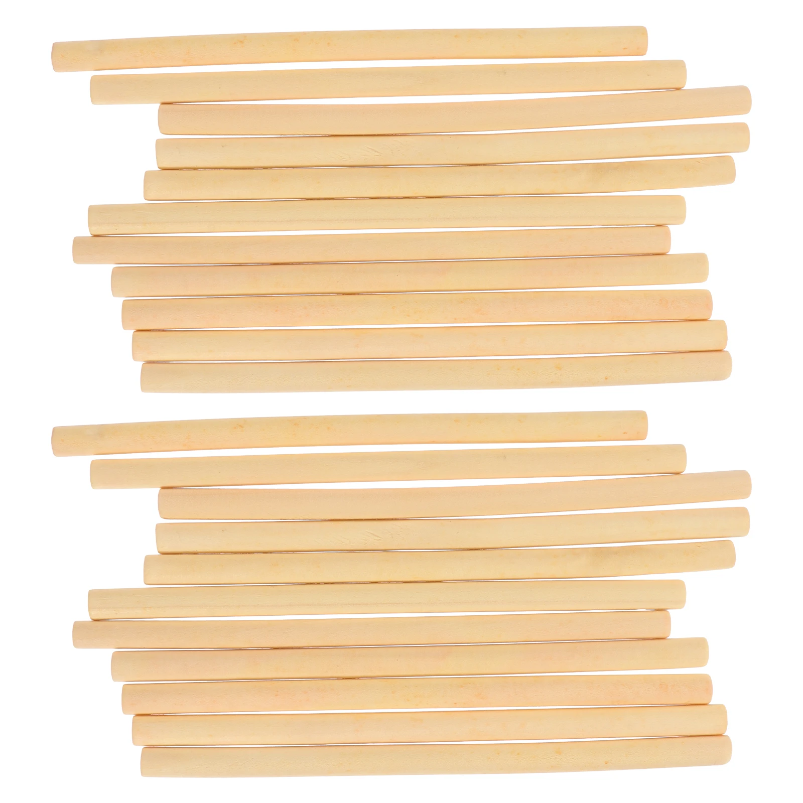 

100Pcs Round Wooden Rods Synthetics Diy Handcraft Accessories Tapestry Making Mini Stick Festival Decorations