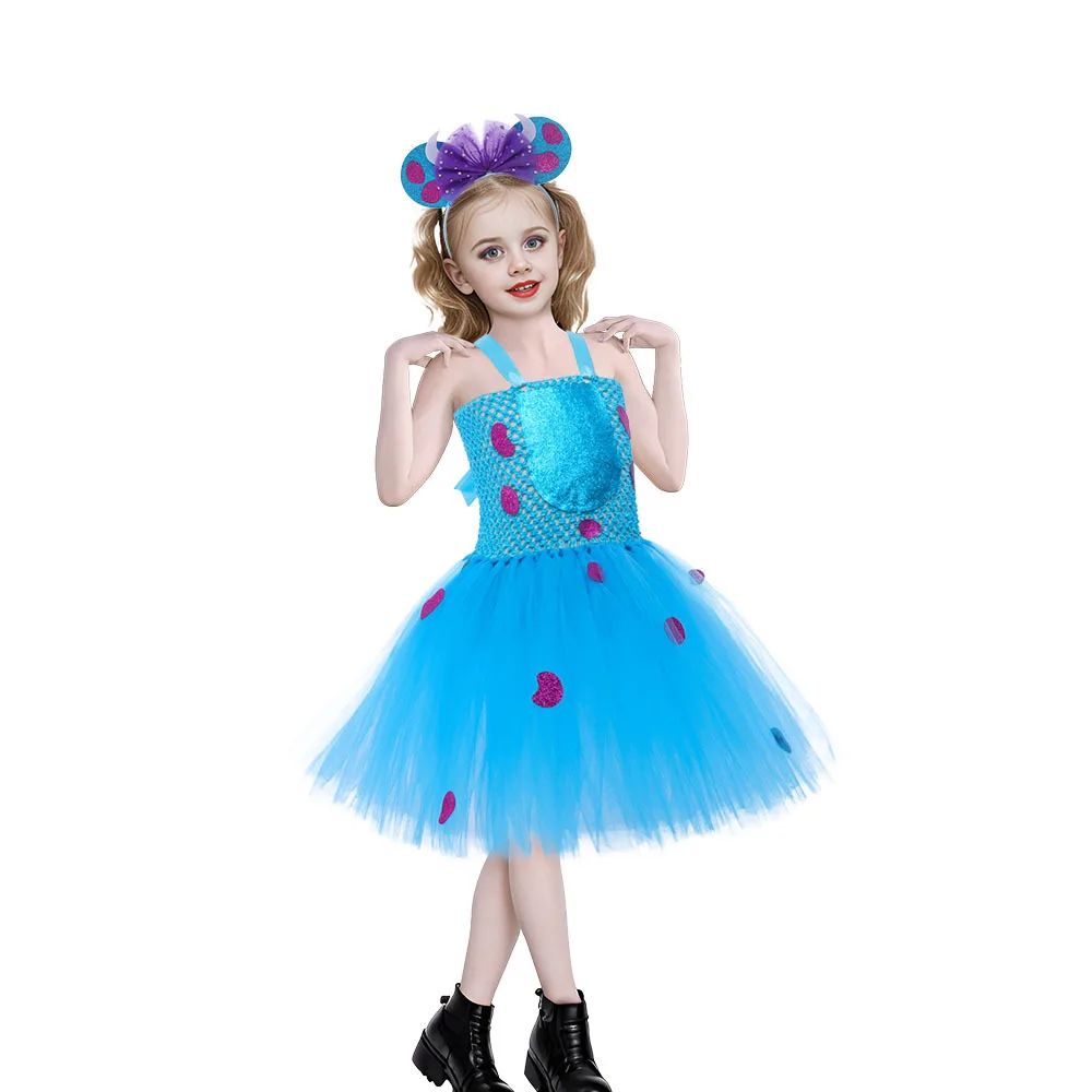 

Halloween Monster Sally Princess Salley Dress Children's Clothing Festival Party Bubble Dress