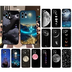 Space Moon Planet Phone Case For iphone 16 15 14 Pro Max 16 15 14 13 12 Pro 15Plus iphone 11 Shell