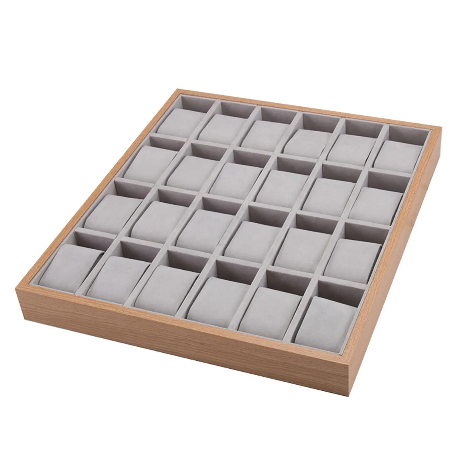 Watch Display Tray Showcase 24 Slot Organizer for Father's Day Gift Drawer