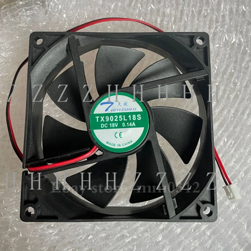 

Z Tianxuan TX9025L18S DC18V 0.14A 9CM 9025 90mm cooling fan 2pin
