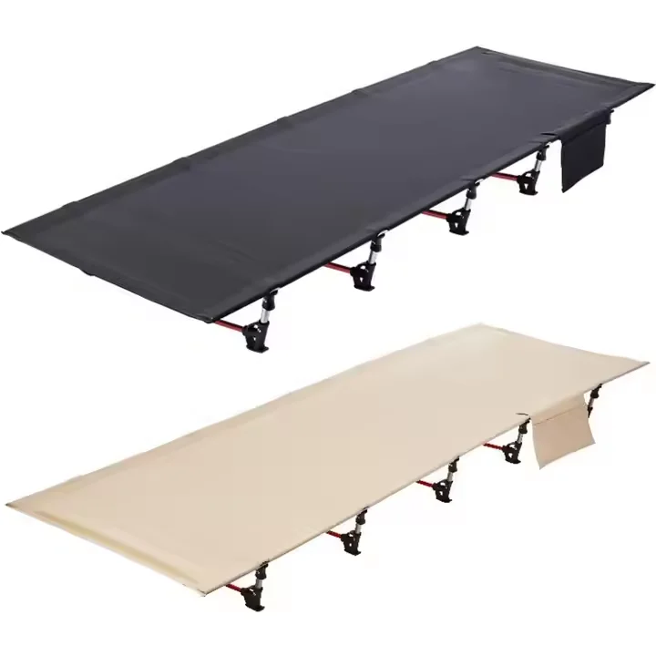 

Wholesale Ultralight Compact Travel Outdoor Portable Single Aluminum Travel Camping Cot Folding Bed Cot