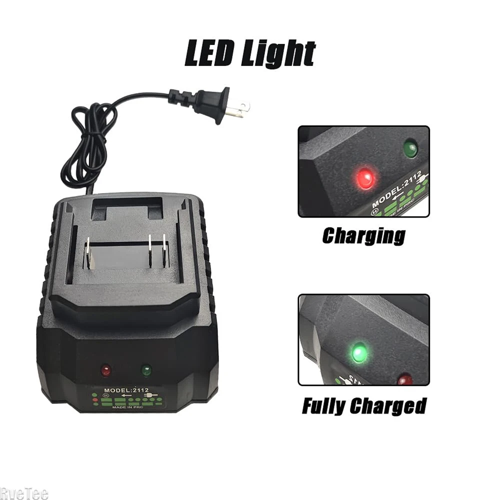 

Universal 12.6V 18V 21V Electric Drill Wrench Blower Grinder Tool Battery Charger for Mechanic Workers