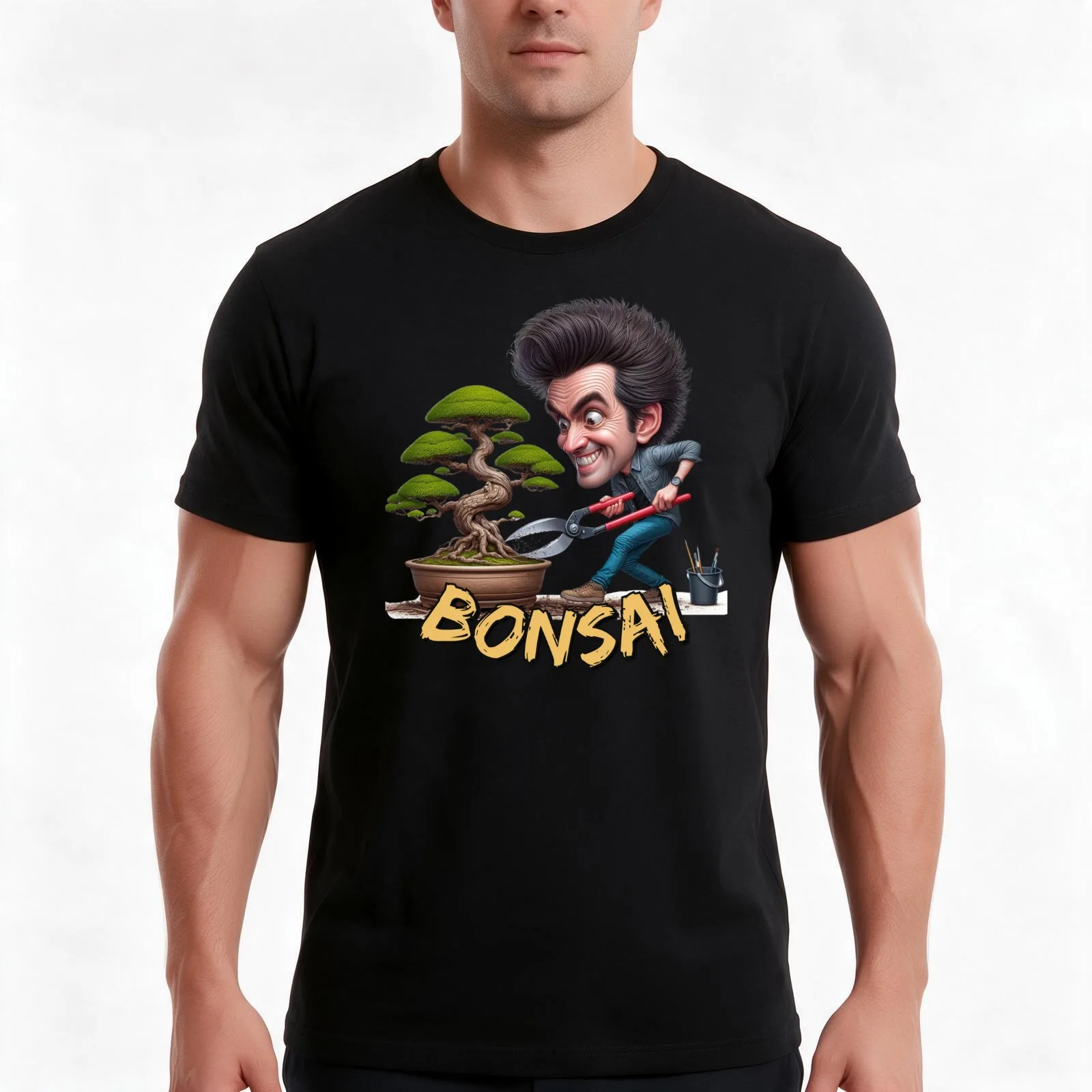 Bonsai the radical cutter T-Shirt Summer Casual Cotton Tee Oversized Streetwear Tops Vintage Graphic Print Unisex Men Women