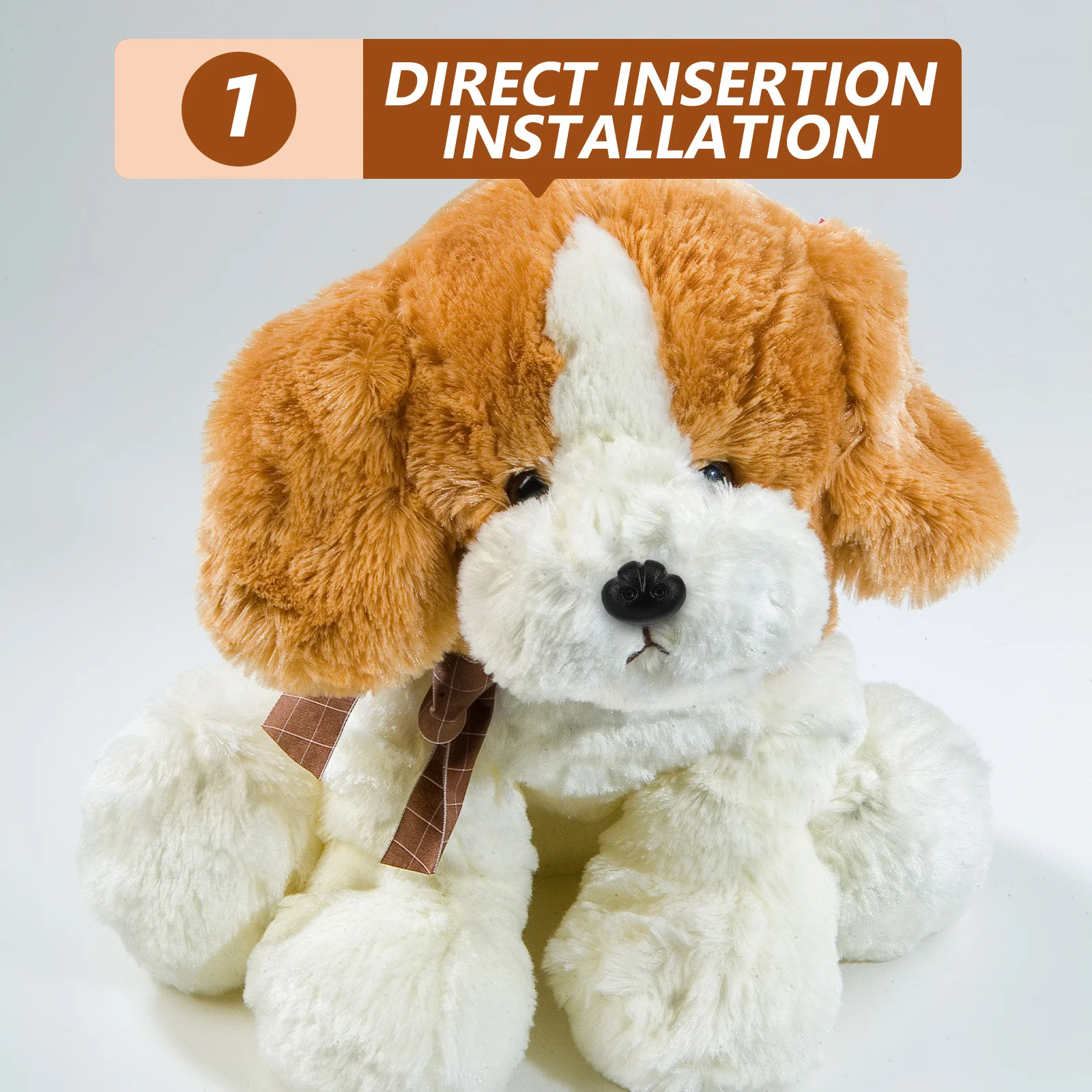 

100Sets Dog Safety Nose Black Plastic Craft Nose for Amigurumi Crochet Puppet Stuffed Animal Making Accessories