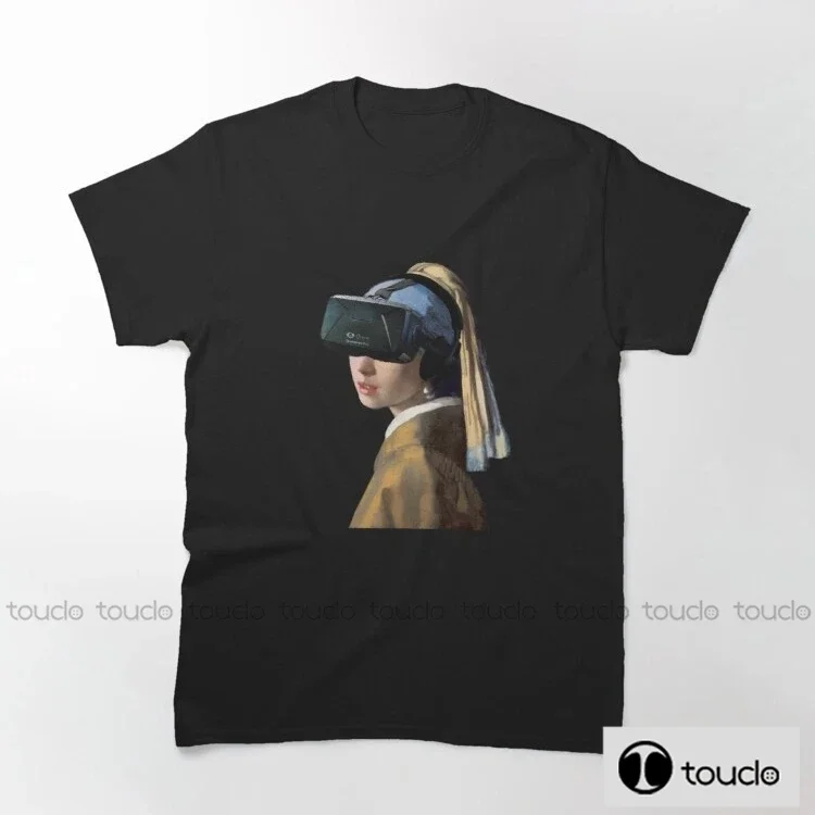 

New Girl With The Oculus Rift 100% Cotton Men T-Shirt Summer Loose Men/Women T Shirt Casual Short Sleeve Men'S Anime T-Shirts