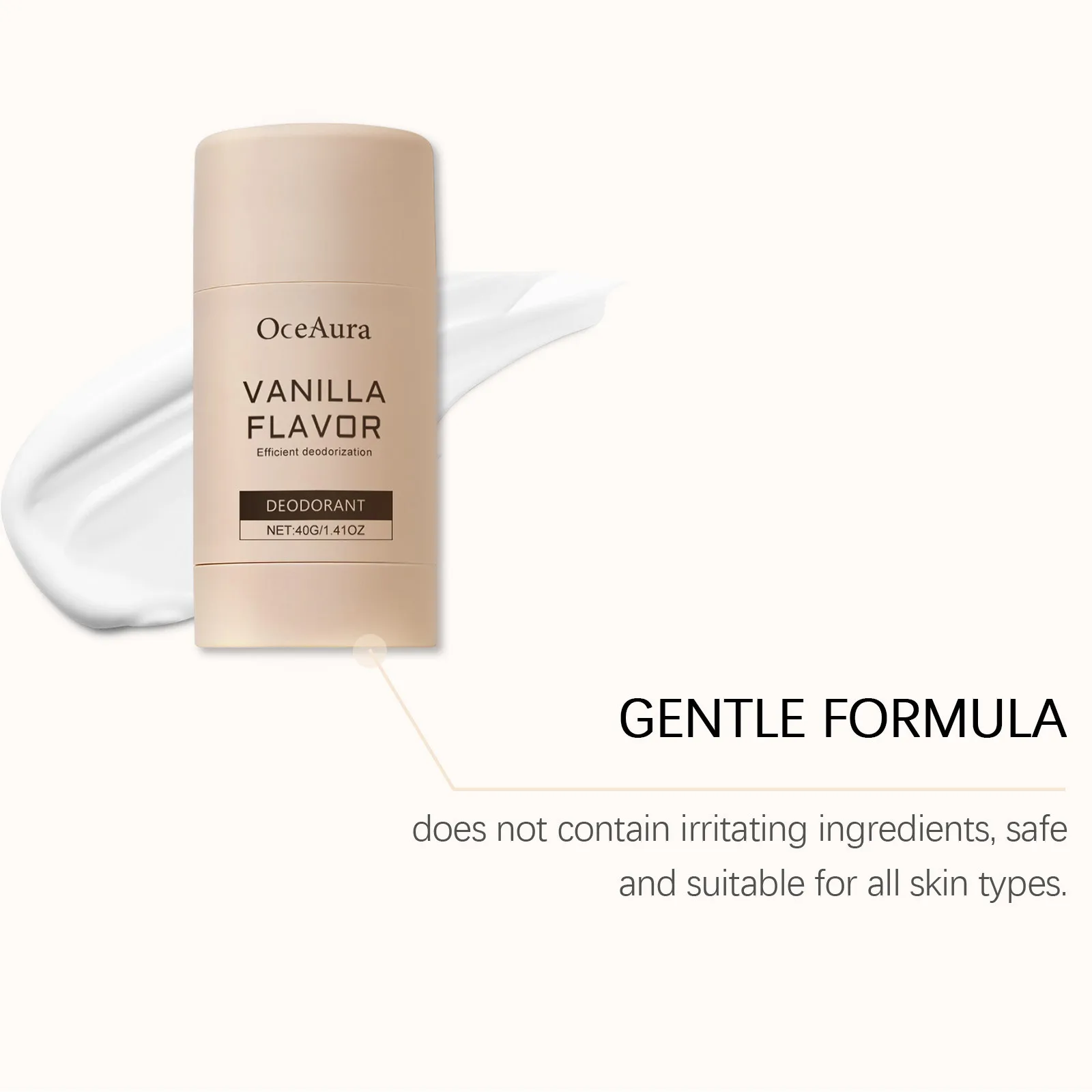 Eelhoe baunilha desodorizador de pele vara remover odores transpiração refrescante natural floral fragrância nutrir corpo fragrância vara