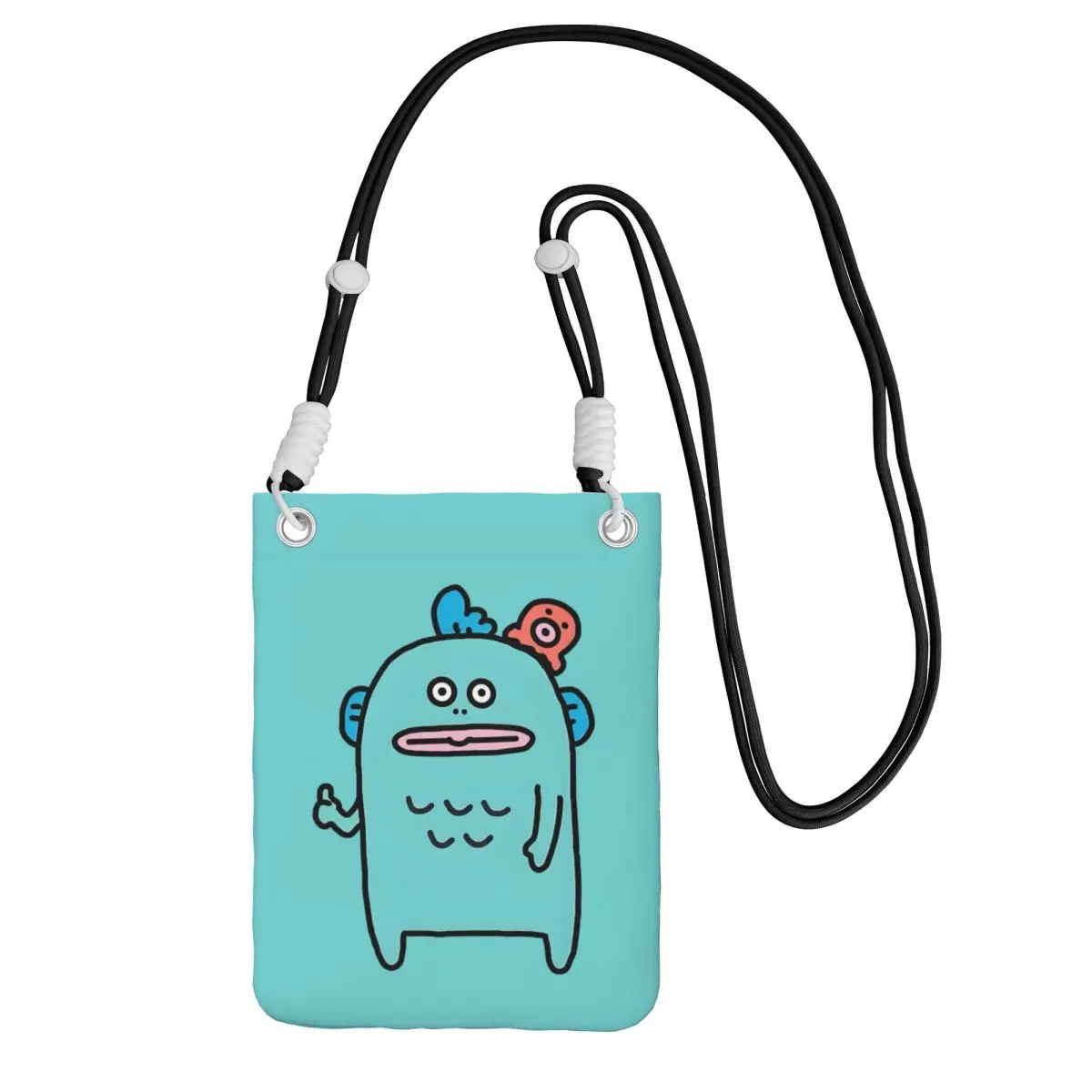 

Крутая сумка для мобильного телефона Hangyodon на заказ для женщин и мужчин, сумка через плечо Merman, сумка через плечо для городской ходьбы, съемный плечевой ремень